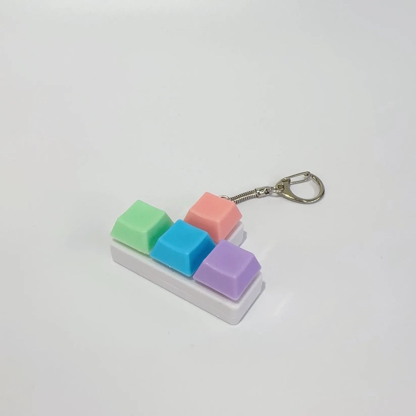 Stress Relief Press Fidget Button Keycap Keyring
