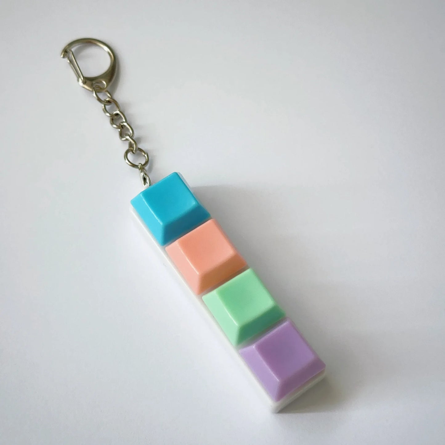 Stress Relief Press Fidget Button Keycap Keyring