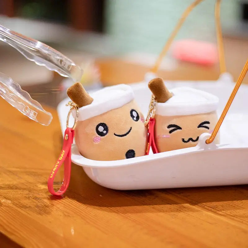Kawaii Bubble Tea Cup Keychain