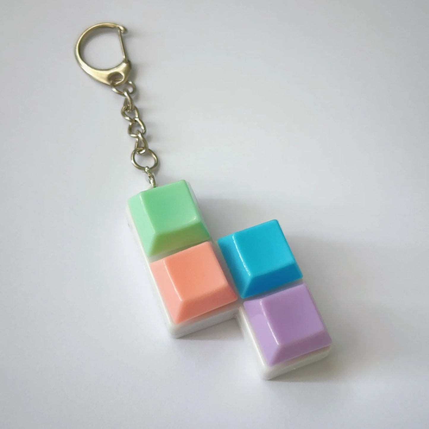 Stress Relief Press Fidget Button Keycap Keyring