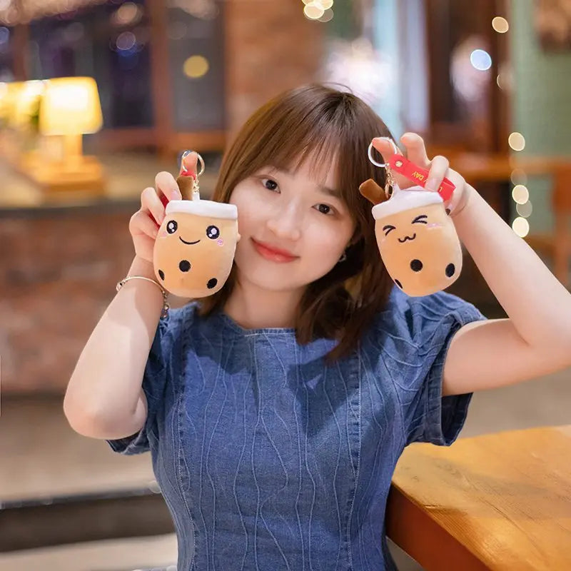 Kawaii Bubble Tea Cup Keychain