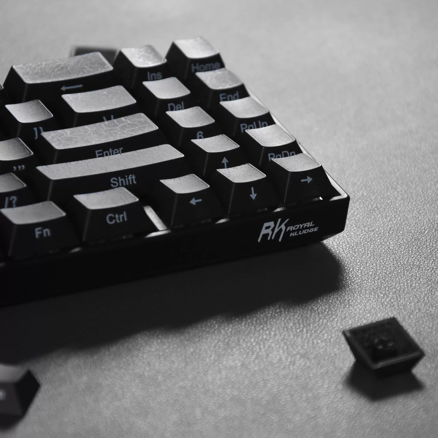 Black Transparent Clear Keycaps Crystal Ceramic Keycaps