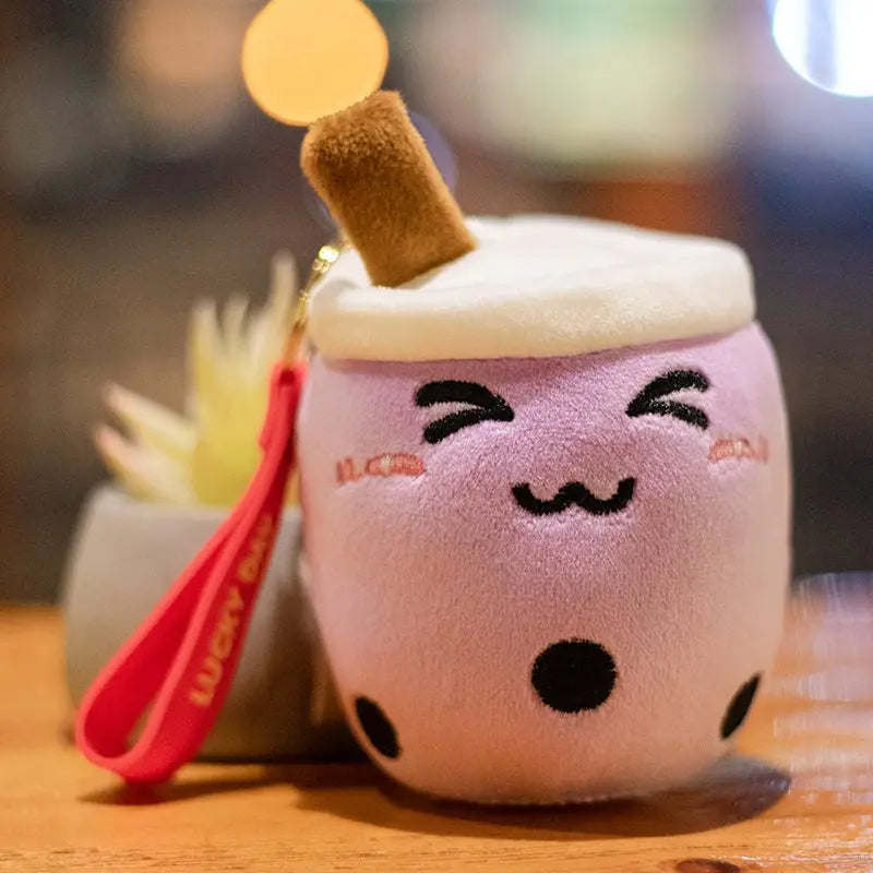 Kawaii Bubble Tea Cup Keychain