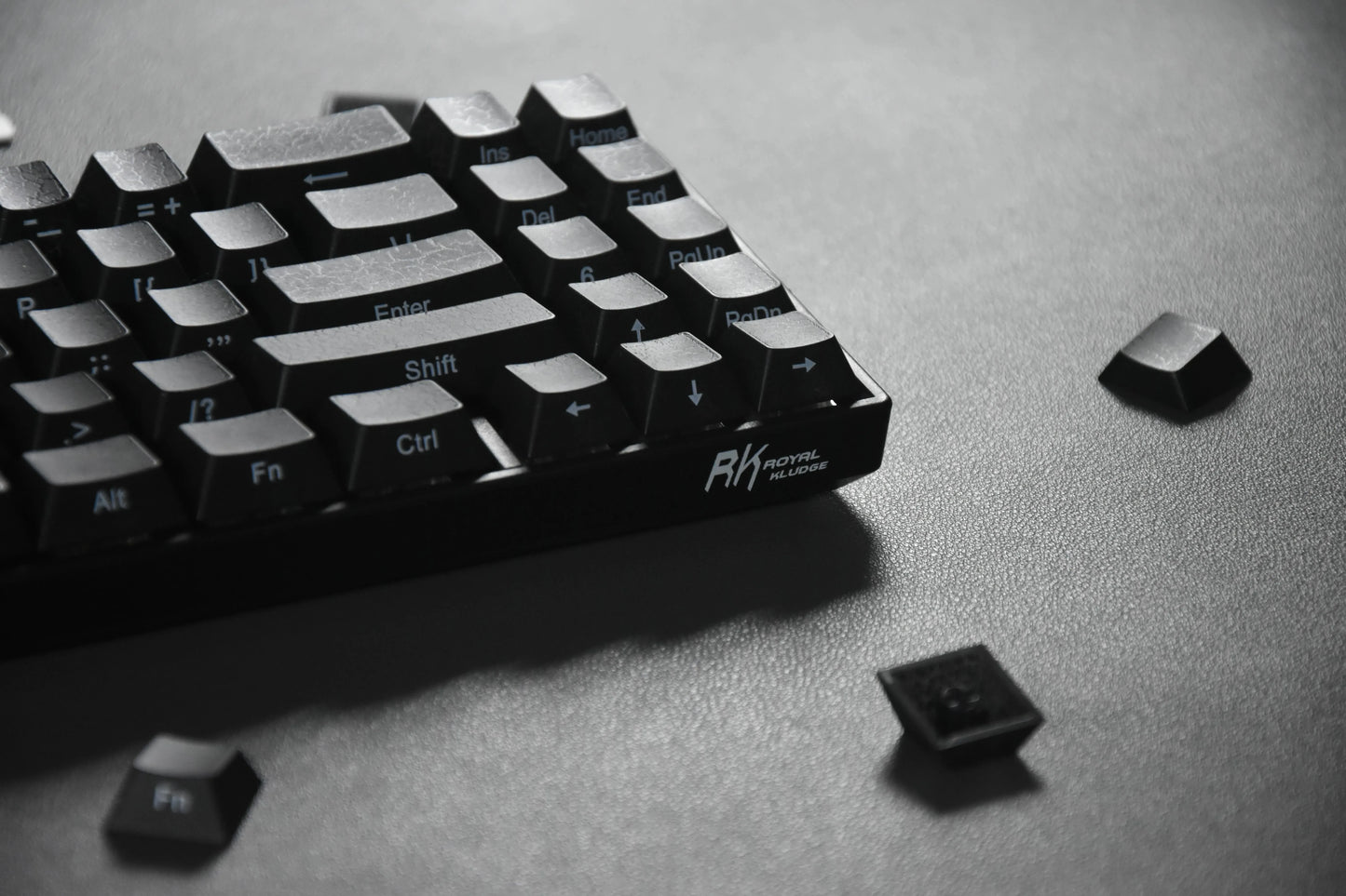 Black Transparent Clear Keycaps Crystal Ceramic Keycaps