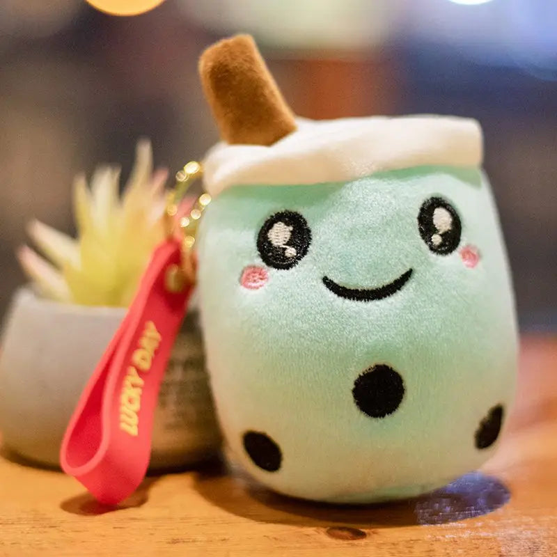 Kawaii Bubble Tea Cup Keychain