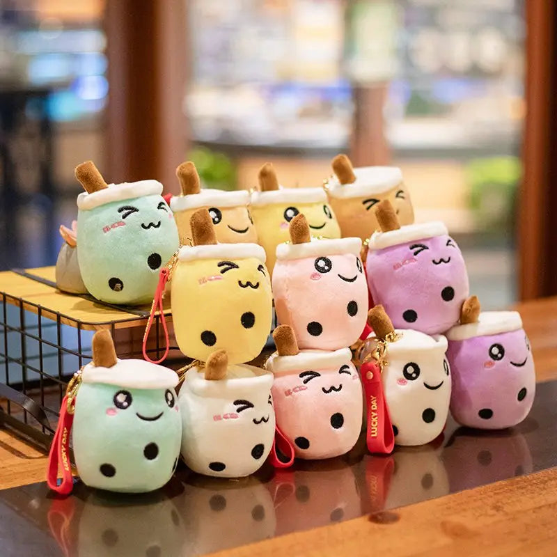 Kawaii Bubble Tea Cup Keychain