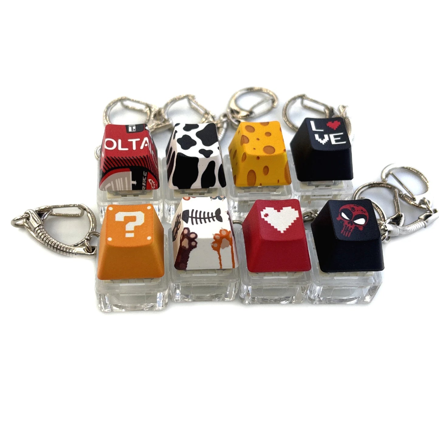 Decompression Keychain Mechanical Keyboard Button