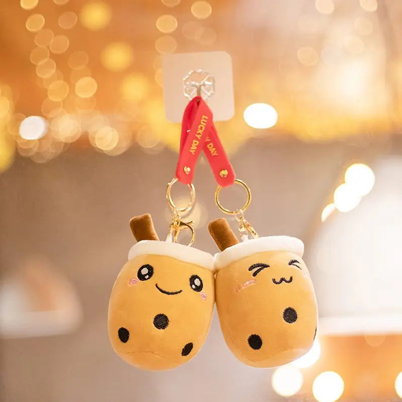 Kawaii Bubble Tea Cup Keychain