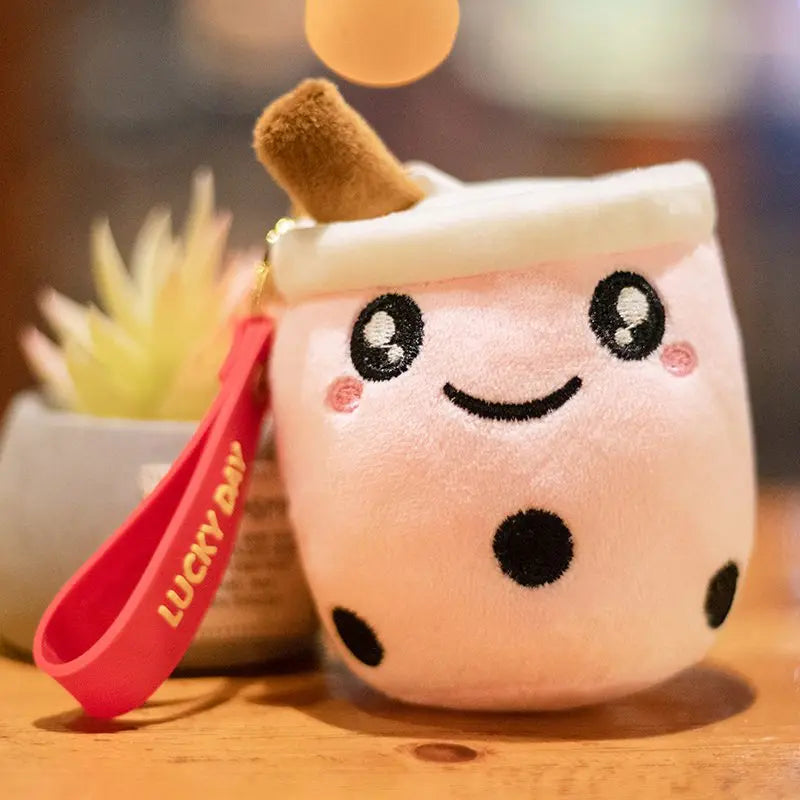 Kawaii Bubble Tea Cup Keychain