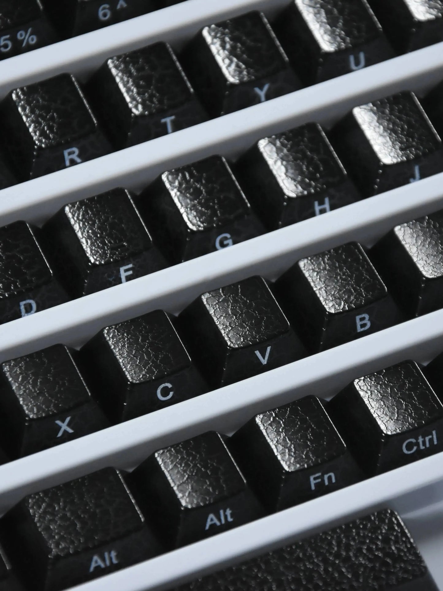 Black Transparent Clear Keycaps Crystal Ceramic Keycaps