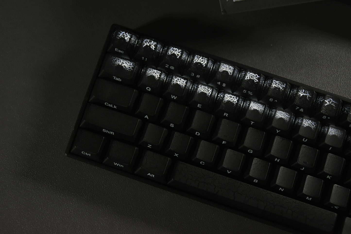 Black Transparent Clear Keycaps Crystal Ceramic Keycaps
