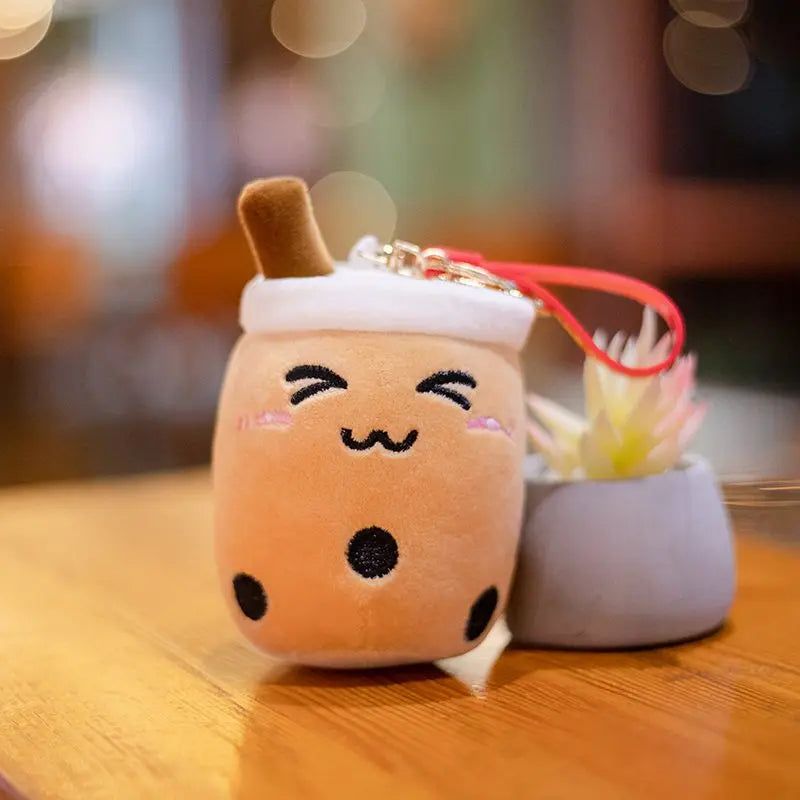 Kawaii Bubble Tea Cup Keychain