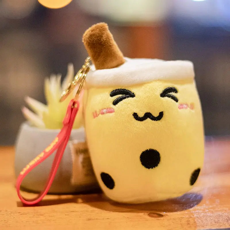 Kawaii Bubble Tea Cup Keychain