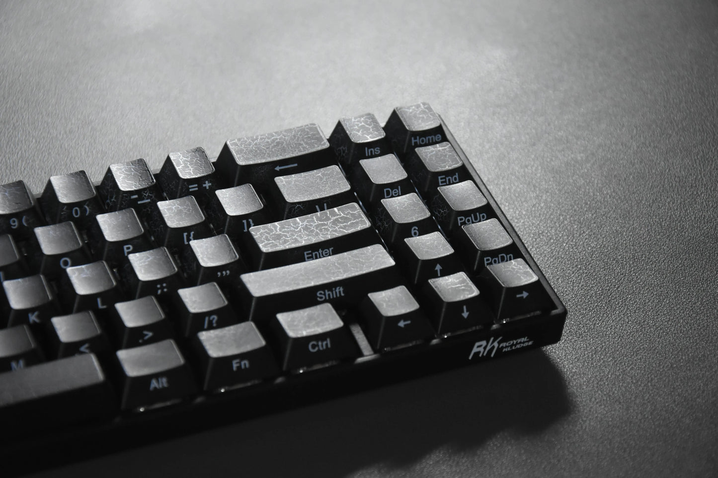 Black Transparent Clear Keycaps Crystal Ceramic Keycaps