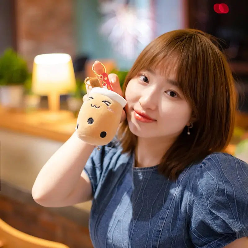 Kawaii Bubble Tea Cup Keychain